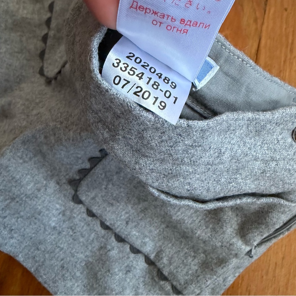 Jacadi Paris Wool Blend Scallop Trim‎ Shorts Gray Size 36M (3T) - Picture 8 of 10